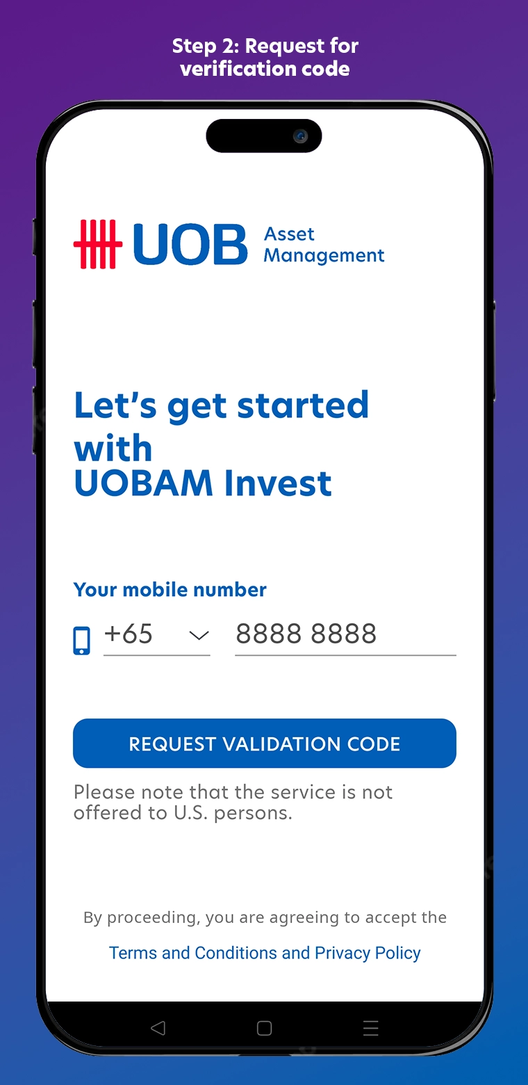 Step 2: Request Validation Code