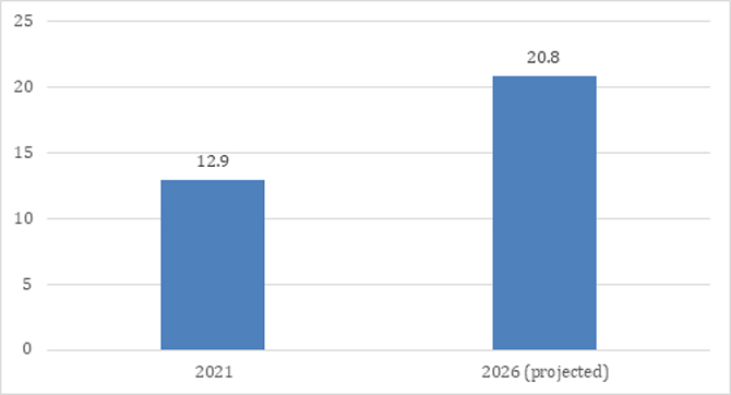 Smart Agriculture Market (in US$ billion)